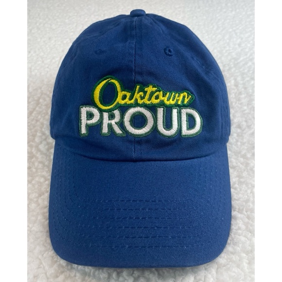 Blue/Yellow “Oaktown Proud” Oakland CA Baseball Cap - Picture 3 of 12